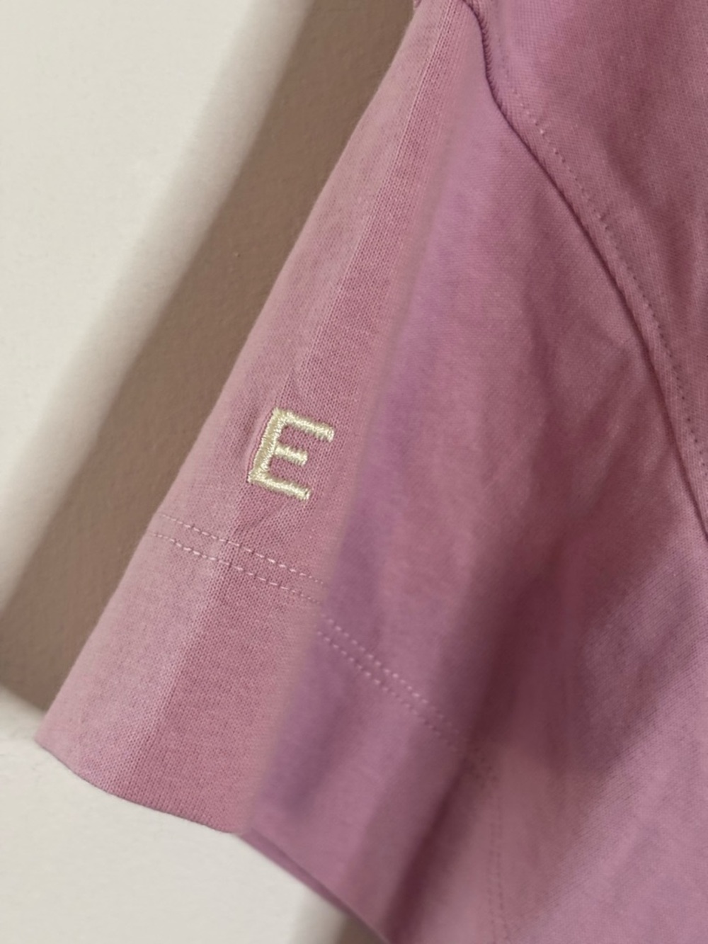 Everlane The Retro Jersey Polo Boxy Top Lilac with White Collar NWT - Picture 5 of 8